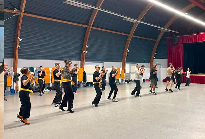 Session de travail individuel pour nos adhérents à Esbly, avec ce cours de krav maga